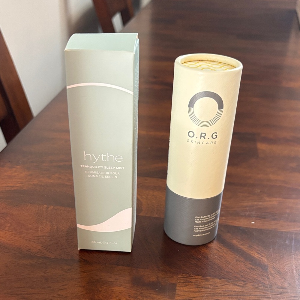 Hythe Sleep Mist and O.R.G Skincare Duo